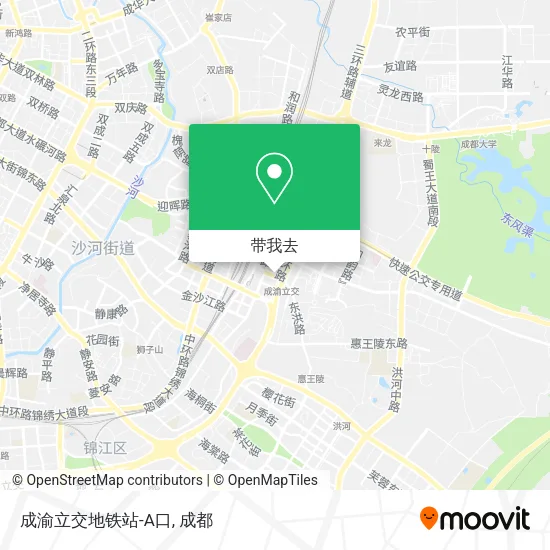 成渝立交地铁站-A口地图