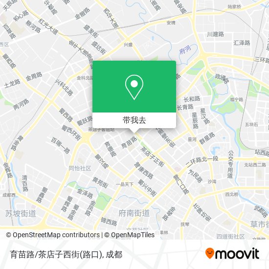 育苗路/茶店子西街(路口)地图