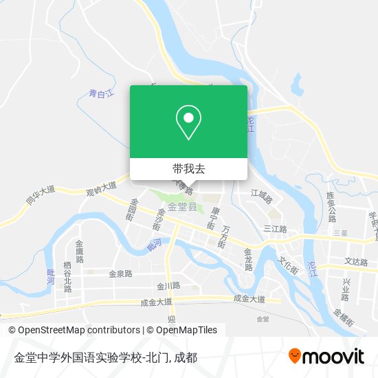 金堂中学外国语实验学校-北门地图