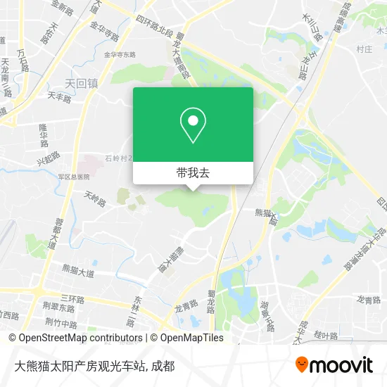 大熊猫太阳产房观光车站地图