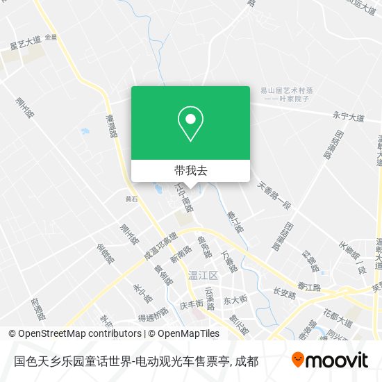 国色天乡乐园童话世界-电动观光车售票亭地图