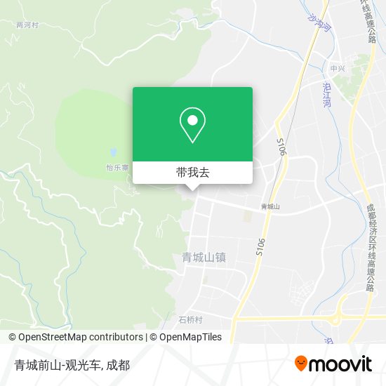 青城前山-观光车地图