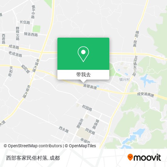 西部客家民俗村落地图