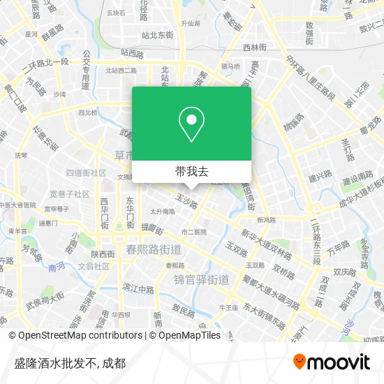 盛隆酒水批发不地图