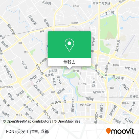 T-ONE美发工作室地图
