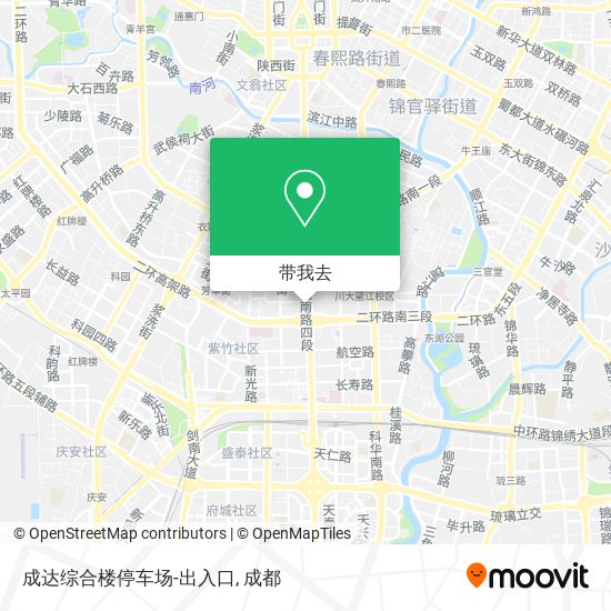 成达综合楼停车场-出入口地图