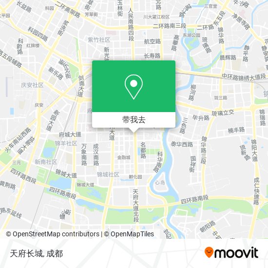 天府长城地图