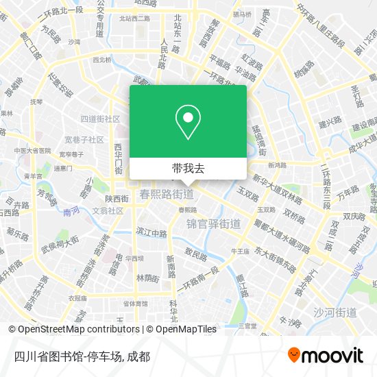 四川省图书馆-停车场地图