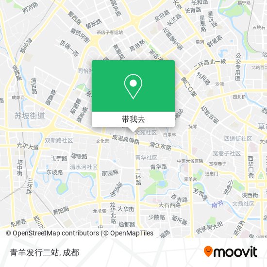 青羊发行二站地图
