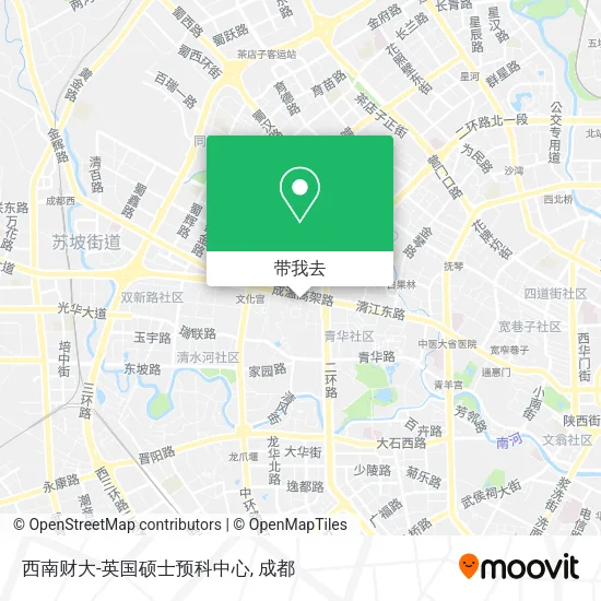 西南财大-英国硕士预科中心地图