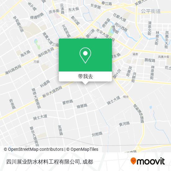 四川展业防水材料工程有限公司地图