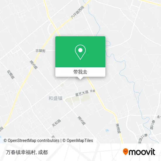 万春镇幸福村地图