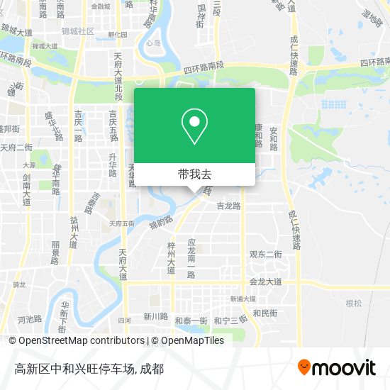 高新区中和兴旺停车场地图