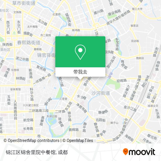 锦江区锦舍里院中餐馆地图