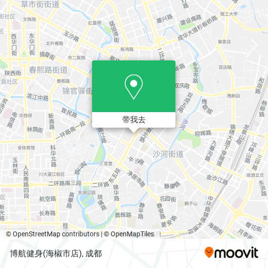 博航健身(海椒市店)地图