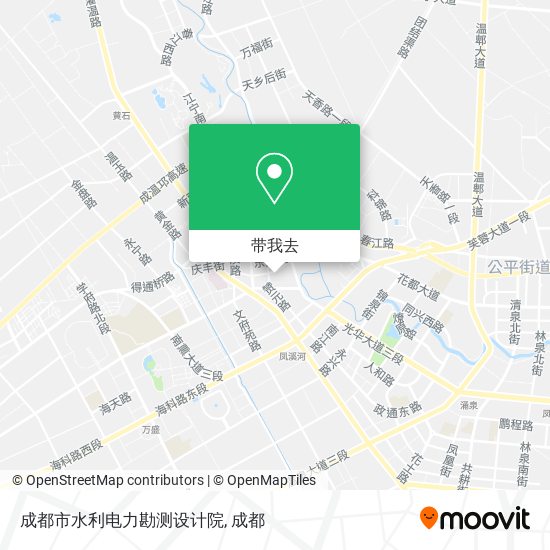 成都市水利电力勘测设计院地图