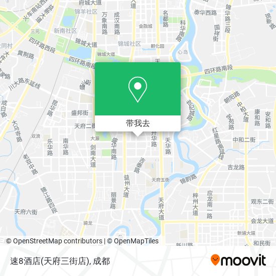 速8酒店(天府三街店)地图