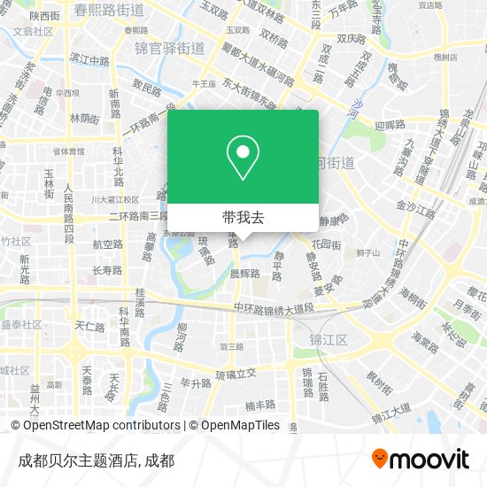 成都贝尔主题酒店地图