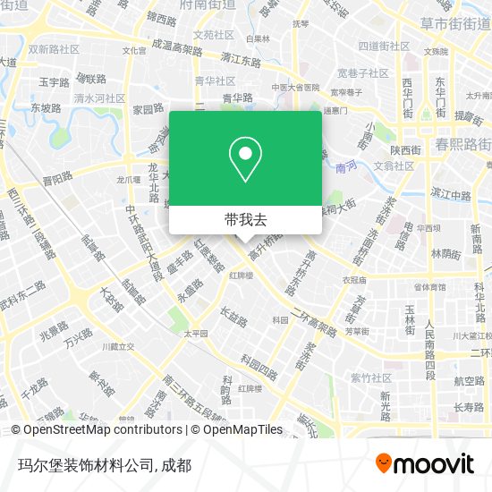 玛尔堡装饰材料公司地图
