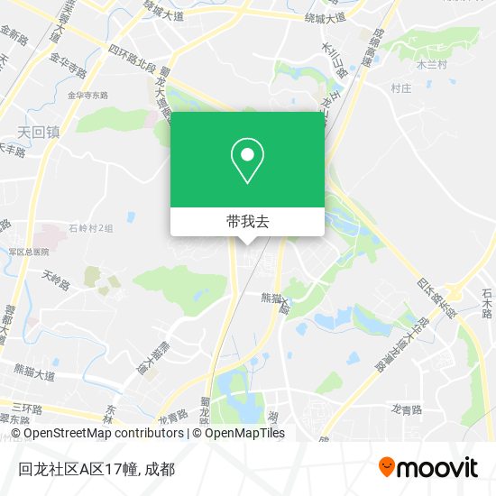 回龙社区A区17幢地图