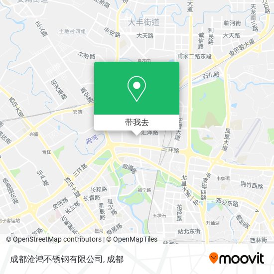 成都沧鸿不锈钢有限公司地图