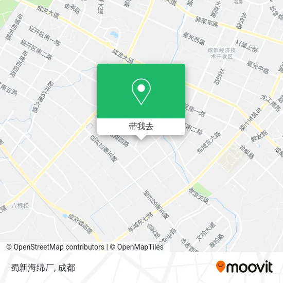 蜀新海绵厂地图