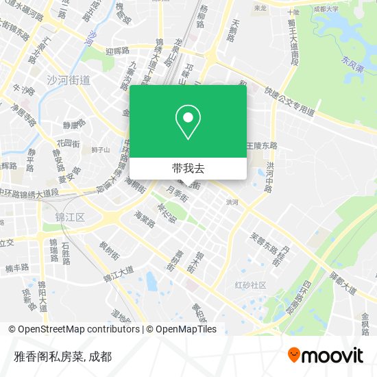 雅香阁私房菜地图