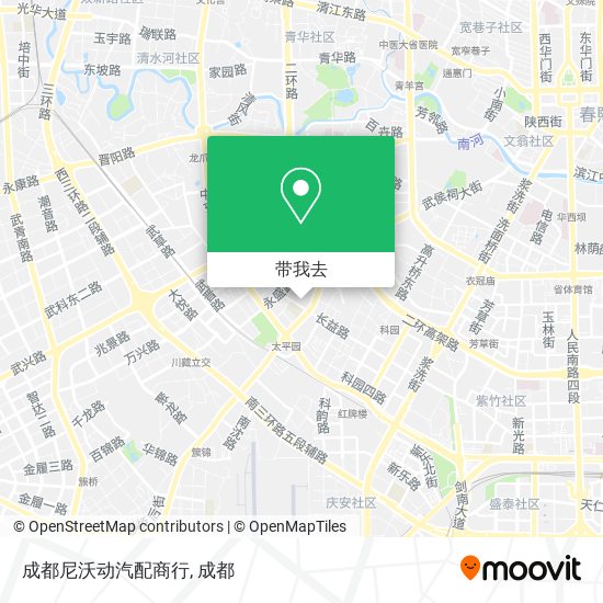 成都尼沃动汽配商行地图