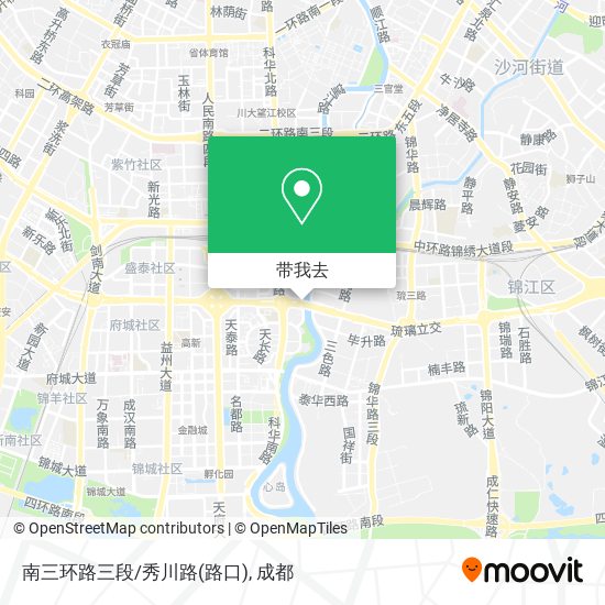 南三环路三段/秀川路(路口)地图