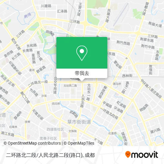 二环路北二段/人民北路二段(路口)地图