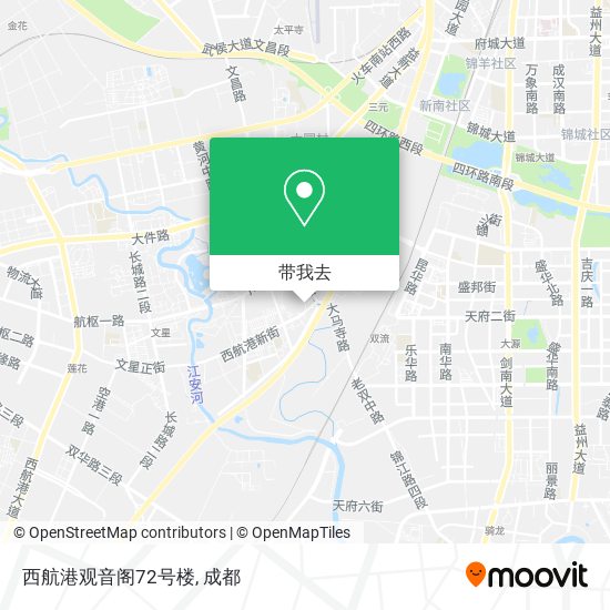 西航港观音阁72号楼地图