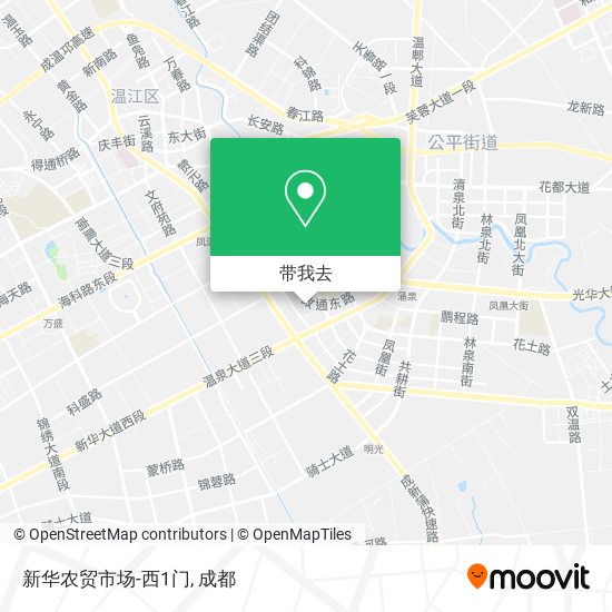 新华农贸市场-西1门地图