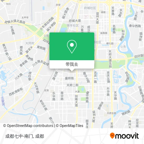 成都七中-南门地图