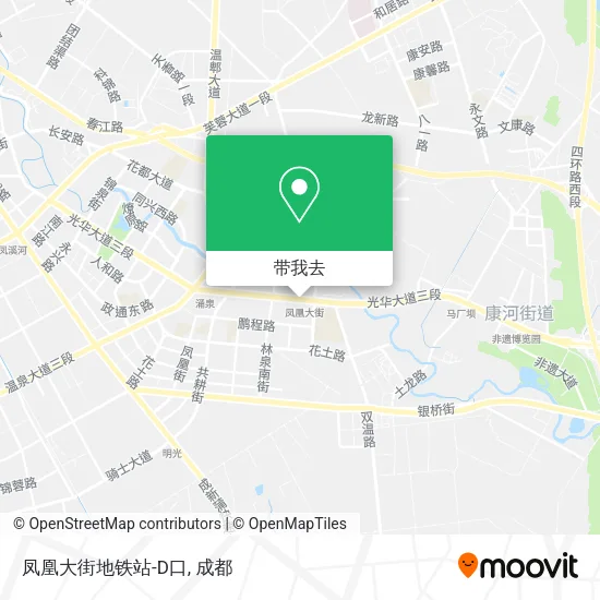 凤凰大街地铁站-D口地图