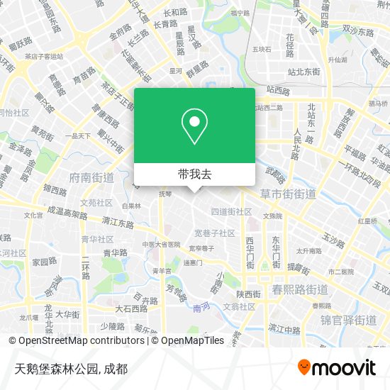天鹅堡森林公园地图