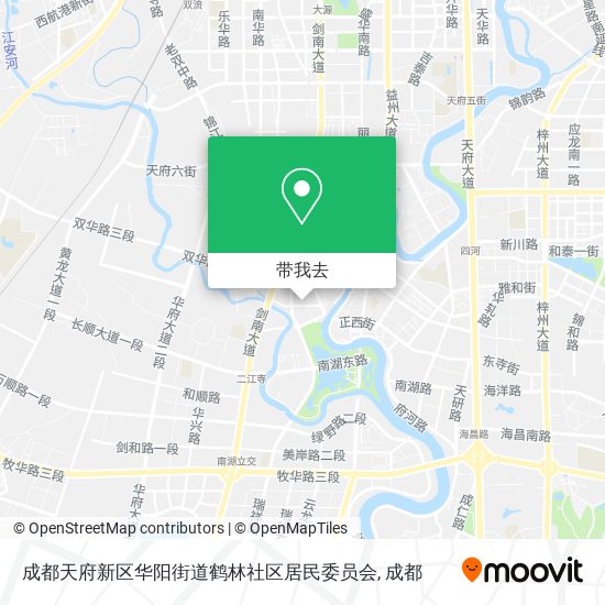 成都天府新区华阳街道鹤林社区居民委员会地图