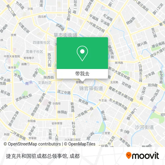 捷克共和国驻成都总领事馆地图