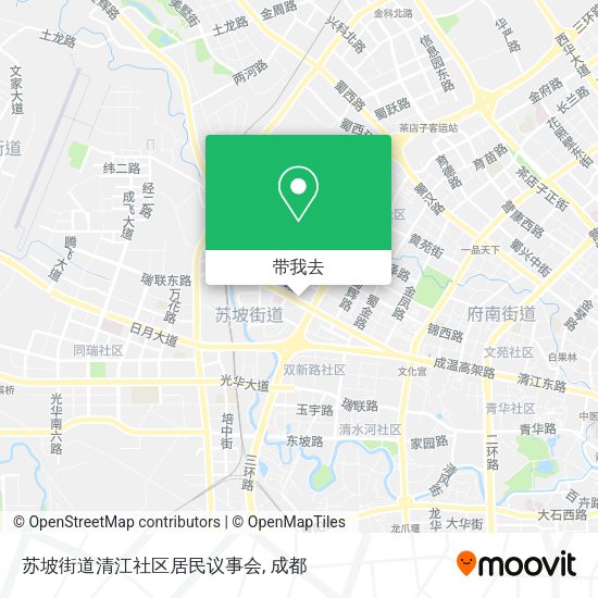 苏坡街道清江社区居民议事会地图