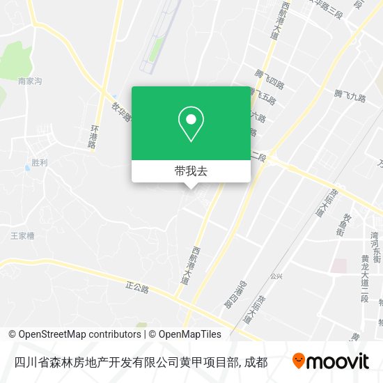 四川省森林房地产开发有限公司黄甲项目部地图
