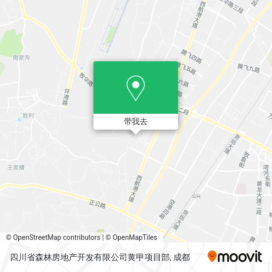 四川省森林房地产开发有限公司黄甲项目部地图