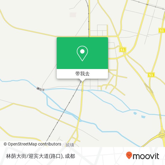 林荫大街/迎宾大道(路口)地图