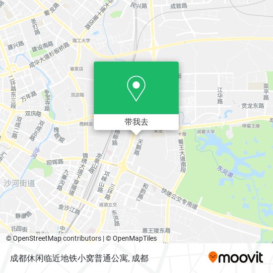 成都休闲临近地铁小窝普通公寓地图