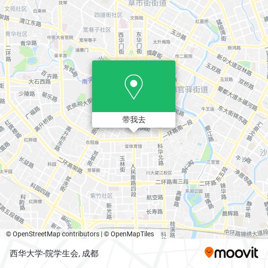 西华大学-院学生会地图
