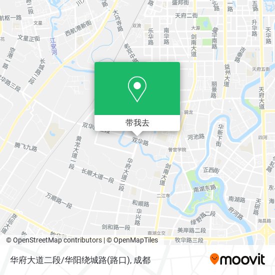 华府大道二段/华阳绕城路(路口)地图