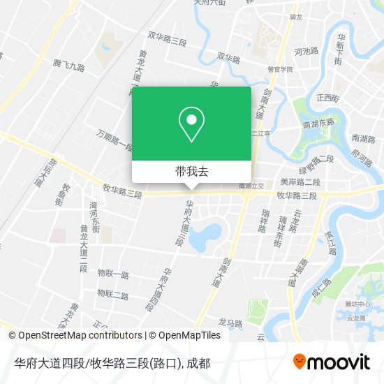 华府大道四段/牧华路三段(路口)地图