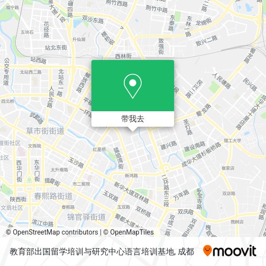 教育部出国留学培训与研究中心语言培训基地地图