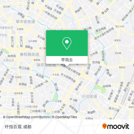 纤指百眉地图