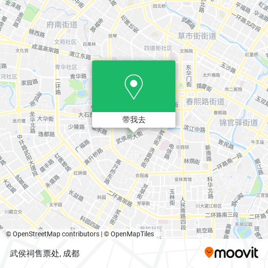 武侯祠售票处地图