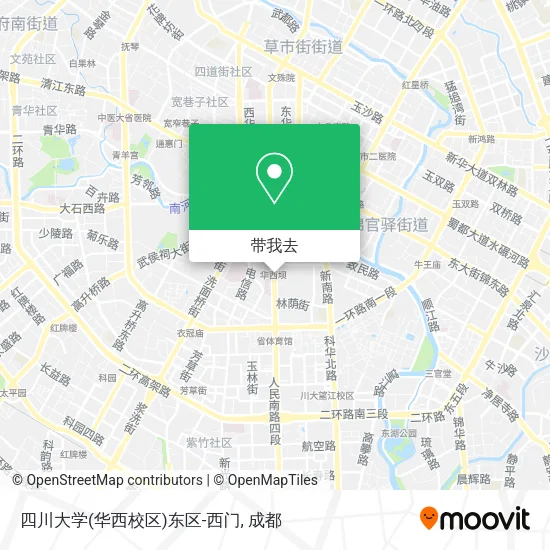 四川大学(华西校区)东区-西门地图