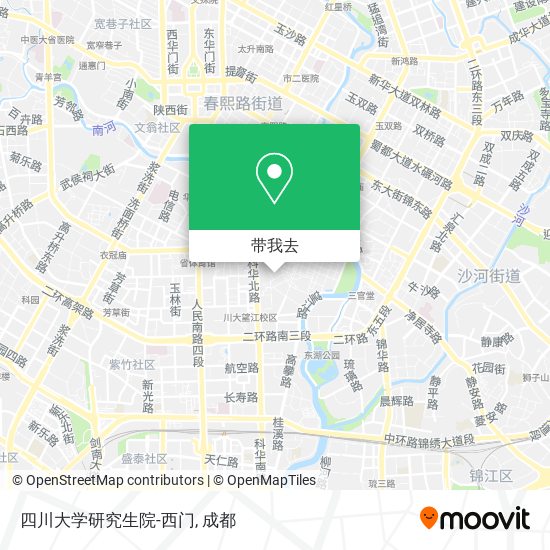四川大学研究生院-西门地图